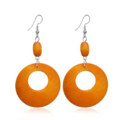 Retro Geometric Hollow Wooden Earrings Set Wholesale Nihaojewelry -Cheap Jewelry Store 1427106946447708160