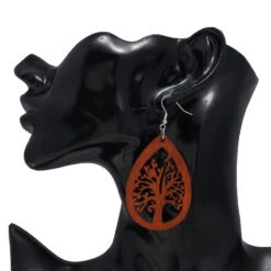 Retro Geometric Hollow Wooden Earrings Set Wholesale Nihaojewelry -Cheap Jewelry Store 1427106954148450304