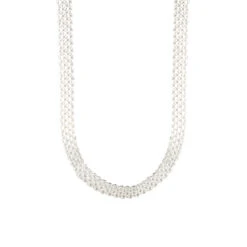 Korea 925 Sterling Silver Four-row Chain Necklace Wholesale -Cheap Jewelry Store 1458307280708702208