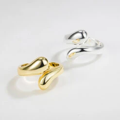 Korea 925 Sterling Silver Drop Ring Female Open Ring Creative Index Finger Ring -Cheap Jewelry Store 1458307657294286848