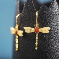Dragonfly New S925 Silver Gemstone Fashion Inlaid Zirconium Earrings 9 Dragonfly New S925 Silver Gemstone Fashion Inlaid Zirconium Earrings -Cheap Jewelry Store 1504279222892498944 1