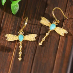 Dragonfly New S925 Silver Gemstone Fashion Inlaid Zirconium Earrings 12 Dragonfly New S925 Silver Gemstone Fashion Inlaid Zirconium Earrings -Cheap Jewelry Store 1504279248280621056