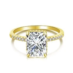 Fashion Square Silver Plating Inlay Rhinestones Rings 1 Piece -Cheap Jewelry Store 1579640664495362048