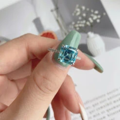 Fashion Square Sterling Silver Plating Inlay Zircon Rings 1 Piece -Cheap Jewelry Store 1584391978668396544