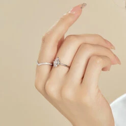 Fashion Geometric Sterling Silver Inlay Zircon Rings 13 Fashion Geometric Sterling Silver Inlay Zircon Rings -Cheap Jewelry Store 1590625184849727488