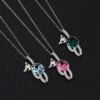 Fashion Animal Austrian Crystal Sterling Silver Bear Pendant Necklace 1 Piece -Cheap Jewelry Store 1591267035566968832
