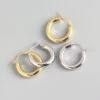 Simple Style Round Sterling Silver Plating Earrings 1 Pair 1 Simple Style Round Sterling Silver Plating Earrings 1 Pair -Cheap Jewelry Store 1593488483433975808