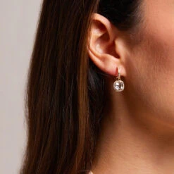 INS Style Square Sterling Silver Inlay Zircon Drop Earrings 1 Pair -Cheap Jewelry Store 1594859852189011968