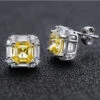 Fashion Geometric Sterling Silver Plating Inlay Artificial Gemstones Ear Studs -Cheap Jewelry Store 1598523531757490176