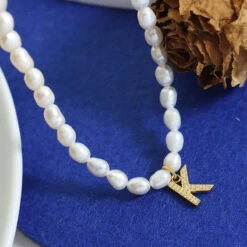 Elegant Letter Pearl Titanium Steel Plating Zircon Necklace 10 Elegant Letter Pearl Titanium Steel Plating Zircon Necklace -Cheap Jewelry Store 1599700973301927936