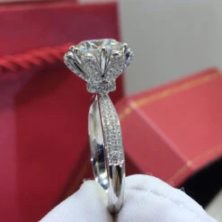 Fashion Simple Style Geometric Sterling Silver Diamond Artificial Diamond Rings -Cheap Jewelry Store 1605387580118011904