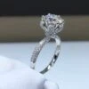 Fashion Simple Style Geometric Sterling Silver Diamond Artificial Diamond Rings -Cheap Jewelry Store 1605387591593627648