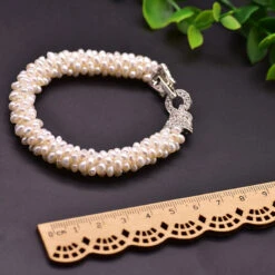 Retro Geometric Pearl Sterling Silver Bracelets 1 Piece -Cheap Jewelry Store 1605454109098512384