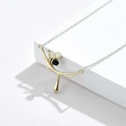 Simple Style Bee Sterling Silver Plating Necklace 1 Piece -Cheap Jewelry Store 1608401244693598208