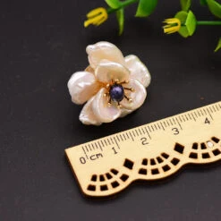 Retro Flower Pearl Plating Inlay Pearl Ear Studs 1 Pair -Cheap Jewelry Store 1608710891698786304