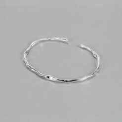 Simple Style Geometric Sterling Silver Polishing Bangle 1 Piece -Cheap Jewelry Store 1610115999741382656 1