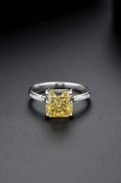 Fashion Simple Style Square Sterling Silver Inlay Zircon Rings 1 Piece -Cheap Jewelry Store 1619964134873501696