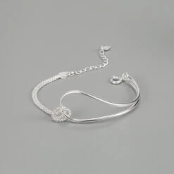 Fashion Knot Silver Bracelets 1 Piece -Cheap Jewelry Store 1620677226766929920 1