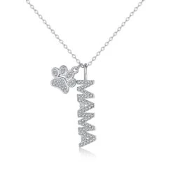 1 Piece Fashion MAMA Letter Sterling Silver Plating Necklace -Cheap Jewelry Store 1625372711893209088