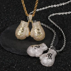 1 Piece Hip-Hop Boxing Gloves Copper Hollow Out Pendant Necklace 9 1 Piece Hip-Hop Boxing Gloves Copper Hollow Out Pendant Necklace -Cheap Jewelry Store 1625696898004422656