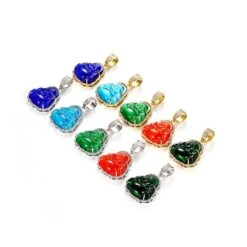 1 Piece Simple Style Maitreya Buddha Copper Inlay Opal Pendant Necklace 10 1 Piece Simple Style Maitreya Buddha Copper Inlay Opal Pendant Necklace -Cheap Jewelry Store 1625730686700883968