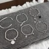 1 Piece Retro Heart Shape Sterling Silver Patchwork Bracelets -Cheap Jewelry Store 1627563215846248448