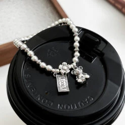 1 Piece Cute Animal Bear Sterling Silver Bracelets -Cheap Jewelry Store 1627563277892587520