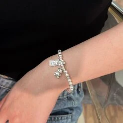1 Piece Cute Animal Bear Sterling Silver Bracelets -Cheap Jewelry Store 1627563285794656256