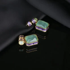 Simple Style Square Copper Inlay Zircon Earrings -Cheap Jewelry Store 1629020324551069696