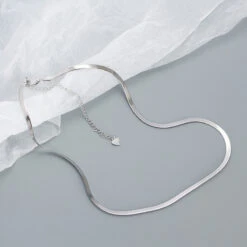 1 Piece Punk Solid Color Sterling Silver Plating Necklace 9 1 Piece Punk Solid Color Sterling Silver Plating Necklace -Cheap Jewelry Store 1630772543789076480