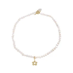 1 Piece Elegant Flower Pearl Sterling Silver Necklace -Cheap Jewelry Store 1630818473141735424