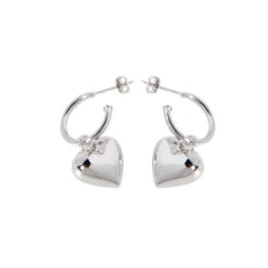 1 Pair Fashion Heart Shape Sterling Silver Plating Drop Earrings 11 1 Pair Fashion Heart Shape Sterling Silver Plating Drop Earrings -Cheap Jewelry Store 1630818931725963264