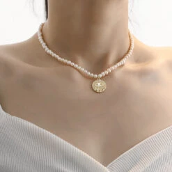 1 Piece Simple Style Devil'S Eye Copper Beaded Necklace -Cheap Jewelry Store 1631231105770328064