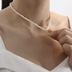 1 Piece Simple Style Devil'S Eye Copper Beaded Necklace -Cheap Jewelry Store 1631231208618856448