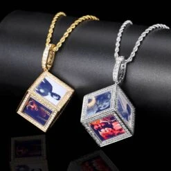 1 Piece Hip-Hop Human Copper Inlay Zircon Pendant Necklace -Cheap Jewelry Store 1631476073701183488