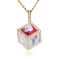 1 Piece Hip-Hop Human Copper Inlay Zircon Pendant Necklace -Cheap Jewelry Store 1631476082576330752