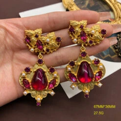 Simple Style Flower Alloy Inlay Crystal Women'S Drop Earrings -Cheap Jewelry Store 1631497591088877568