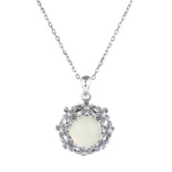 1 Piece Fashion Daisy Sterling Silver Inlay Artificial Gemstones Pendant Necklace -Cheap Jewelry Store 1631529443715584000