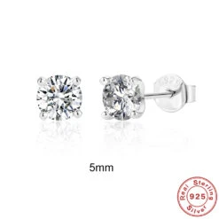 1 Pair Fashion Geometric Sterling Silver Inlay Zircon Ear Studs 11 1 Pair Fashion Geometric Sterling Silver Inlay Zircon Ear Studs -Cheap Jewelry Store 1632550203468943360