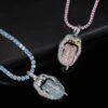 1 Piece Hip-Hop Mouth Tongue Copper Inlaid Zircon Pendant Necklace -Cheap Jewelry Store 1632637687003484160