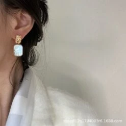 1 Pair Retro Square Freshwater Pearl Drop Earrings 10 1 Pair Retro Square Freshwater Pearl Drop Earrings -Cheap Jewelry Store 1632946168700997632