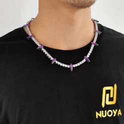 1 Piece Hip-Hop Geometric Copper Plating Inlay Zircon Necklace -Cheap Jewelry Store 1633716683338289152