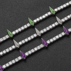 1 Piece Hip-Hop Geometric Copper Plating Inlay Zircon Necklace -Cheap Jewelry Store 1633716683409592320