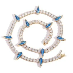 1 Piece Hip-Hop Geometric Copper Plating Inlay Zircon Necklace -Cheap Jewelry Store 1633716723284840448