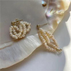 1 Pair Retro Solid Color Freshwater Pearl Beaded Drop Earrings -Cheap Jewelry Store 1635111856135868416 1