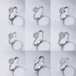 Classic Style Hexagram Round Sterling Silver Inlay Moissanite Rings -Cheap Jewelry Store 1636639864747331584 1