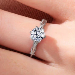 Classic Style Hexagram Round Sterling Silver Inlay Moissanite Rings -Cheap Jewelry Store 1636650725138370560