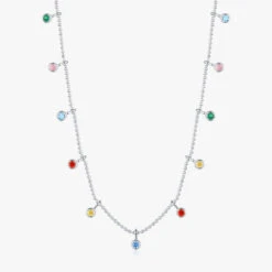 Simple Style Circle Round Sterling Silver Plating Inlay Zircon Rhodium Plated Choker 13 Simple Style Circle Round Sterling Silver Plating Inlay Zircon Rhodium Plated Choker -Cheap Jewelry Store 1636962331474923520 1