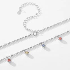 Simple Style Circle Round Sterling Silver Plating Inlay Zircon Rhodium Plated Choker 9 Simple Style Circle Round Sterling Silver Plating Inlay Zircon Rhodium Plated Choker -Cheap Jewelry Store 1636962621972418560