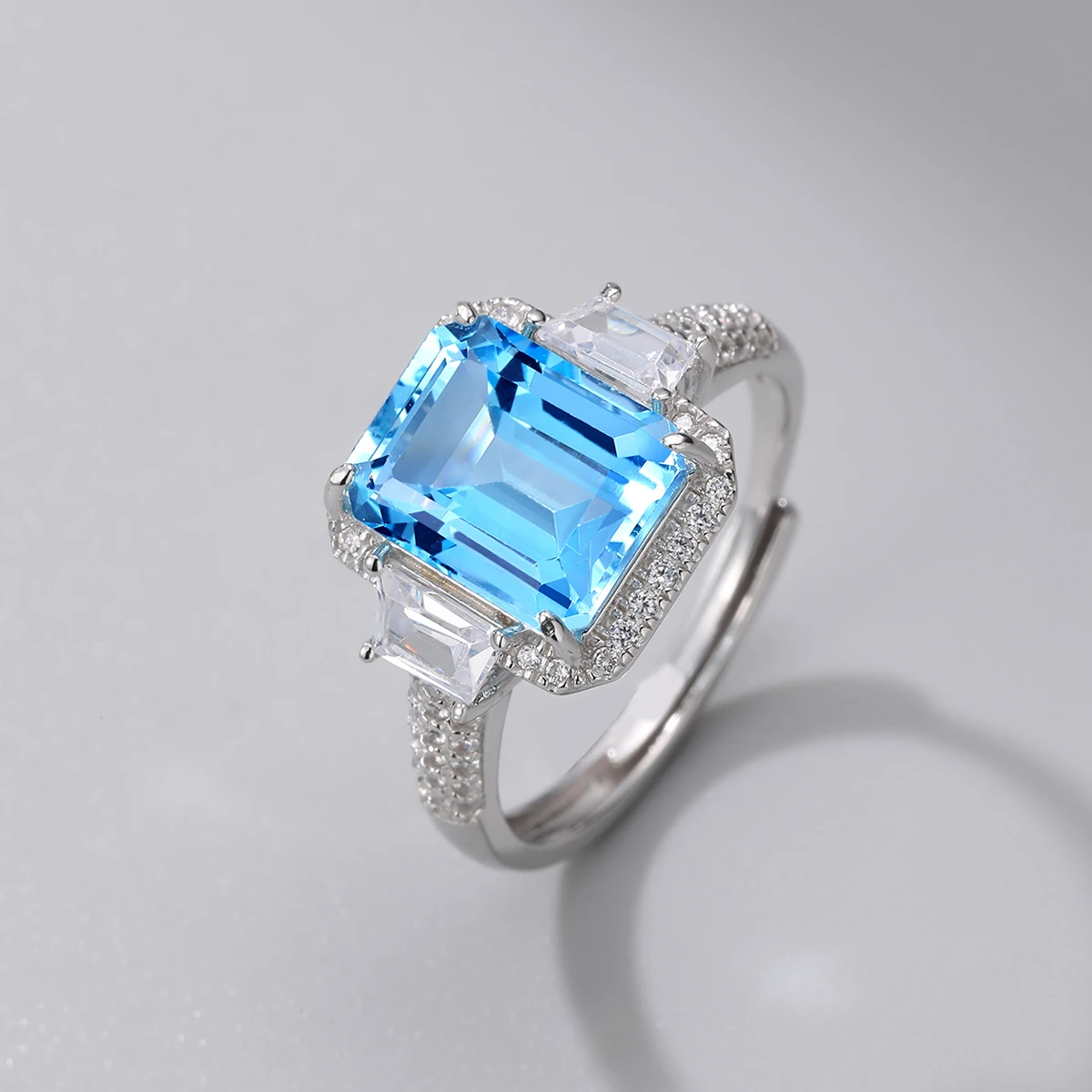 Simple Style Heart Shape Sterling Silver Inlay Zircon Rings 11 Simple Style Heart Shape Sterling Silver Inlay Zircon Rings - Image 9